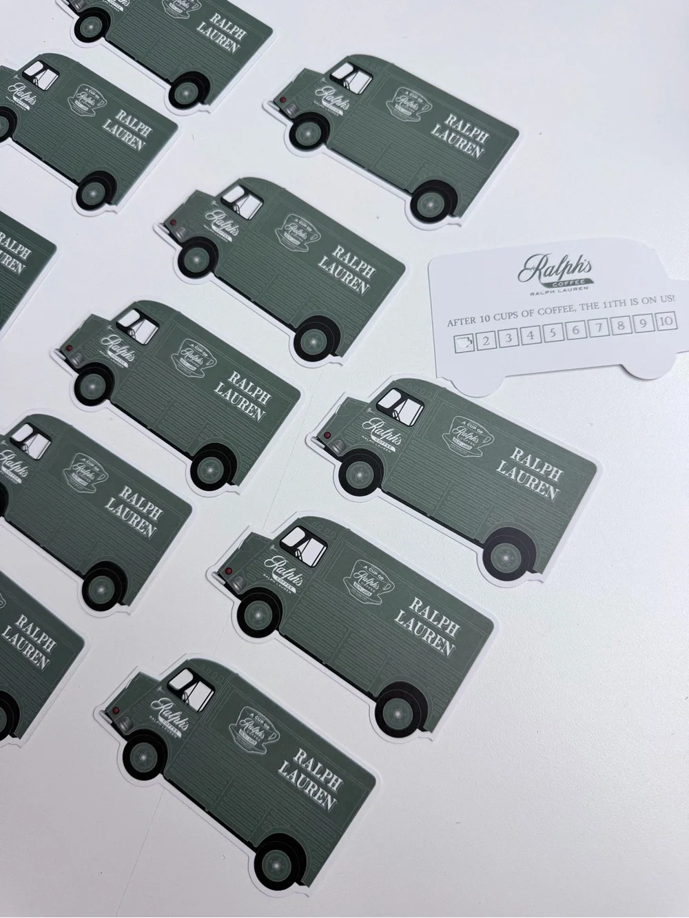 Polo Ralph Lauren Ralph’s Coffee Punch Cards Bundle Of 15 Loyalty Cards